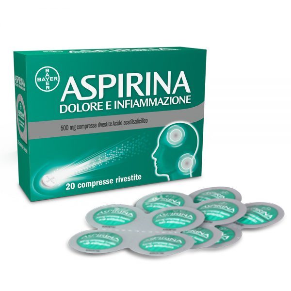 ASPIRINA DOLORE INFIAMMAZIONE 20 compresse 500mg