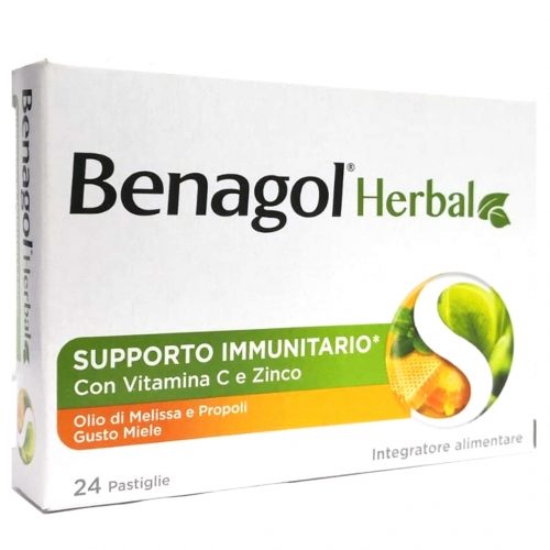 benagol-herbal-supporto-immunitario-24cpr-miele ASM Farma